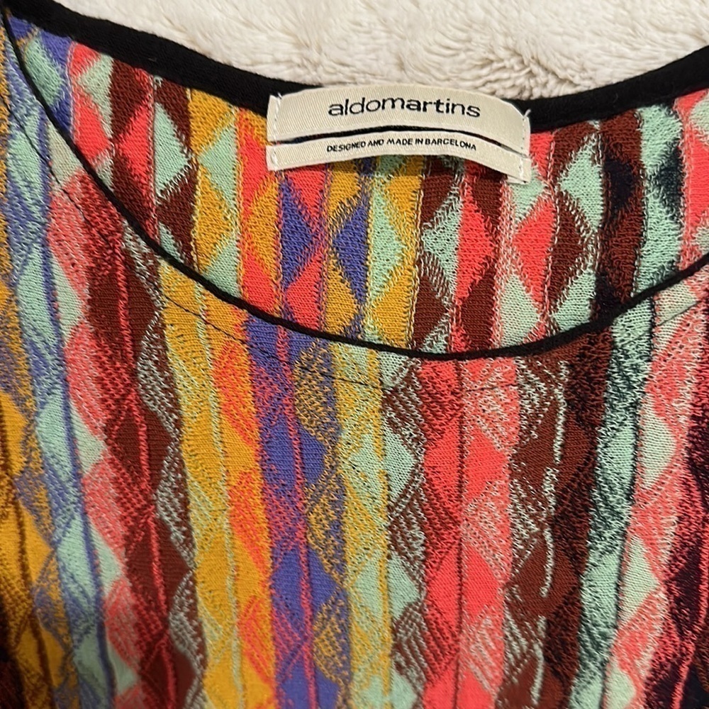 Aldomartins Anthropologie Marabella Knit Tank Top Geometric Sleeveless SzSmall - Picture 5 of 9